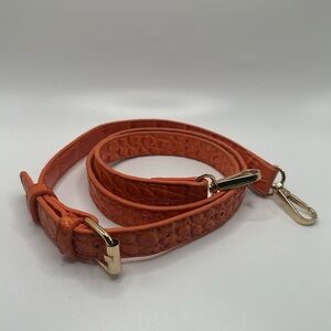 Orange faux alligator replacement purse strap